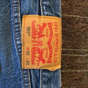 Levi’s 501 men’s jeans 32x32